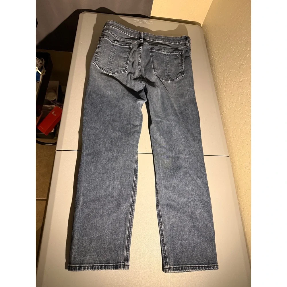Rag & Bone Nina High Rise Ankle Cigarette Jeans Blue W34 WCP20H2047K1ZY